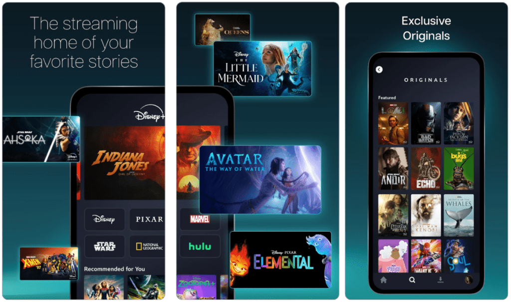 Disney Plus app for mobile