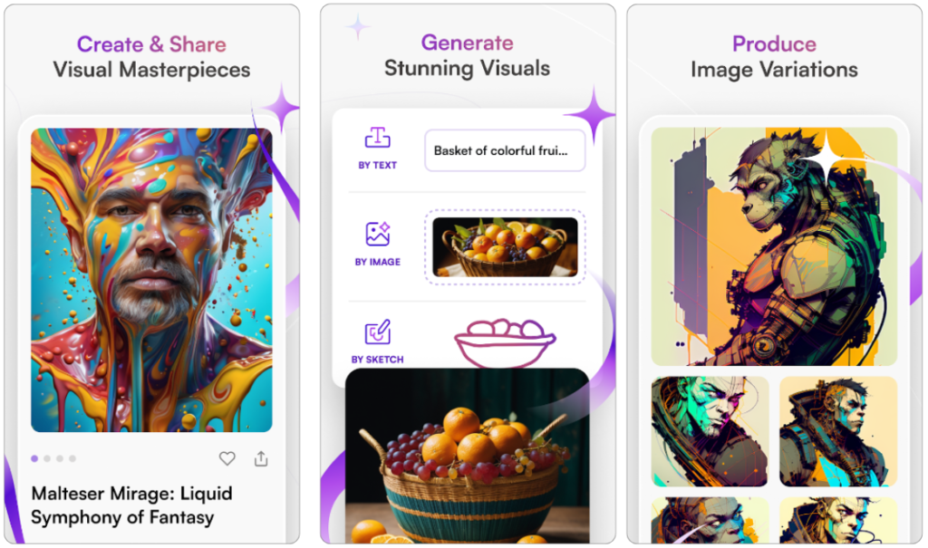 starryai AI Art Generator App for Mobile