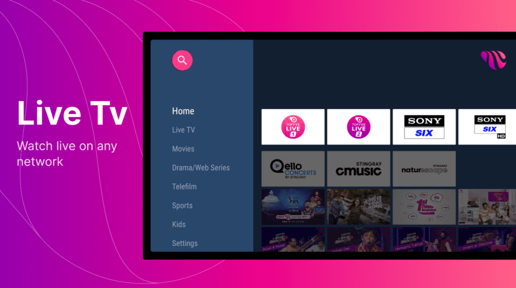 Toffee for Android TV Lite for Mobile