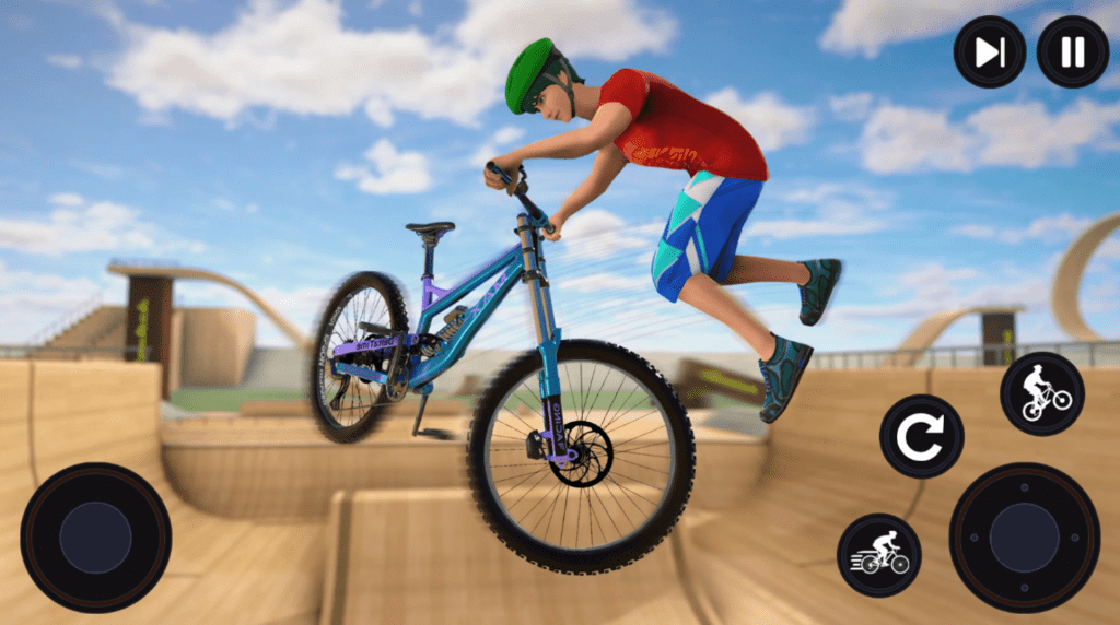 BMX Bicycle Mad Stunts Space Apk for Mobile