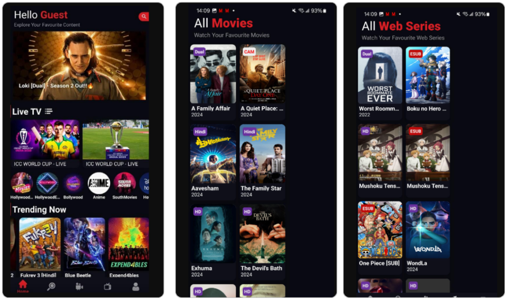 Movies Hub Premium Apk for Mobile